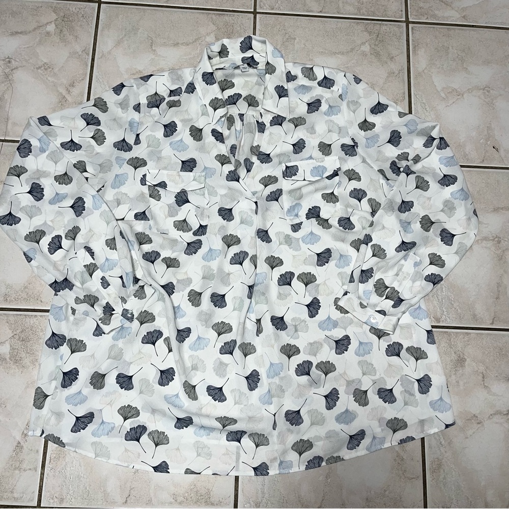 41 Hawthorn Women’s Pull Over Floral Blouse Size 1X